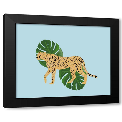 Leaf Him Alone Black Modern Wood Framed Art Print with Double Matting by Singleton, Ashley