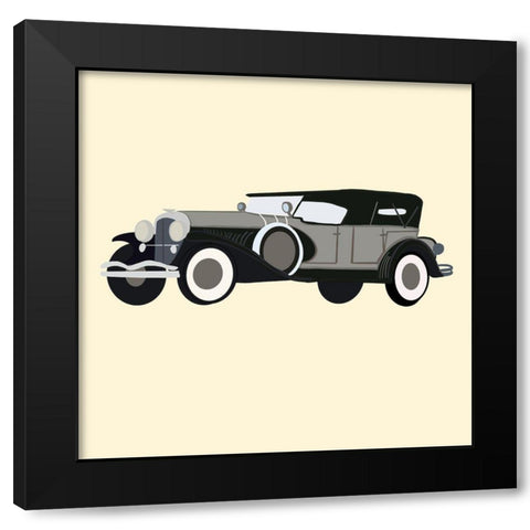 Villainous Black Modern Wood Framed Art Print by Singleton, Ashley