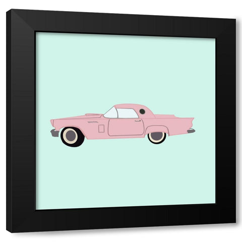 Getaway Car Black Modern Wood Framed Art Print with Double Matting by Singleton, Ashley