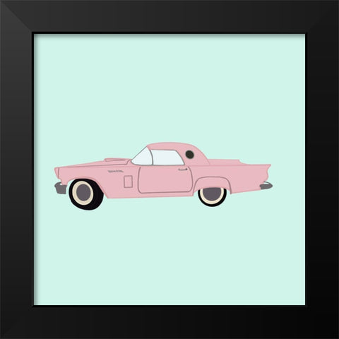 Getaway Car Black Modern Wood Framed Art Print by Singleton, Ashley