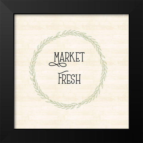 Market Fresh Black Modern Wood Framed Art Print by Singleton, Ashley