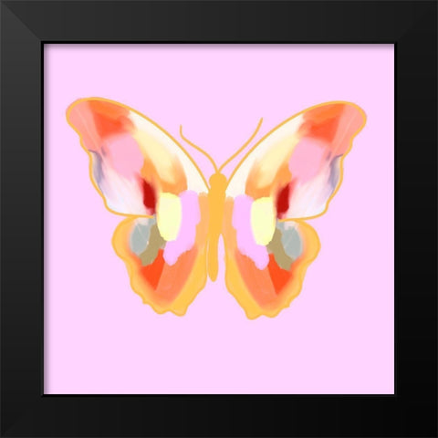 Bright Butterfly II Black Modern Wood Framed Art Print by Singleton, Ashley