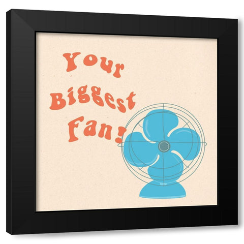 Big Fan Black Modern Wood Framed Art Print with Double Matting by Singleton, Ashley