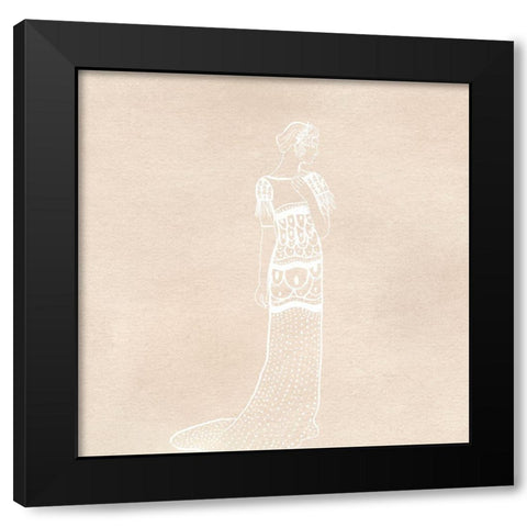 Fancy Lady Black Modern Wood Framed Art Print by Singleton, Ashley