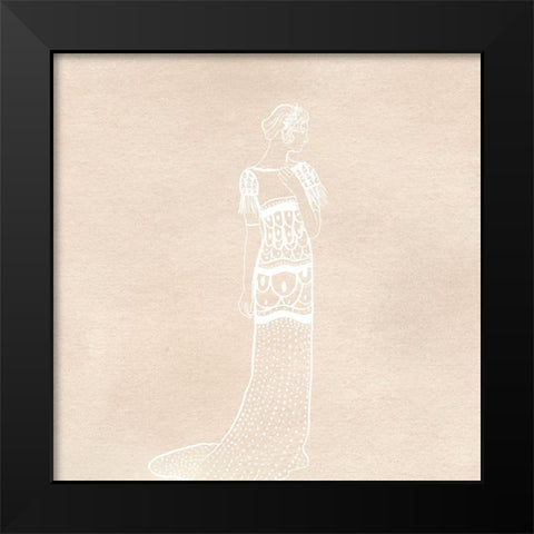 Fancy Lady Black Modern Wood Framed Art Print by Singleton, Ashley