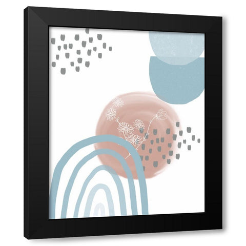 Abstract II Black Modern Wood Framed Art Print by Singleton, Ashley