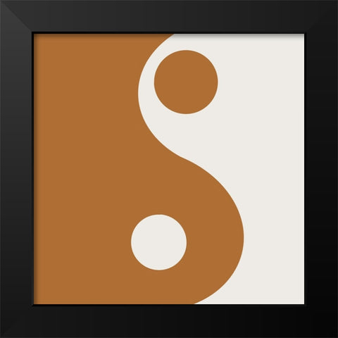 Two Sides Black Modern Wood Framed Art Print by Singleton, Ashley