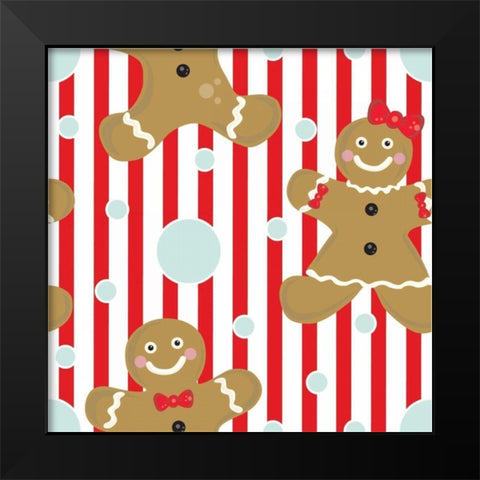 Be Sweet V Black Modern Wood Framed Art Print by ND Art and Design