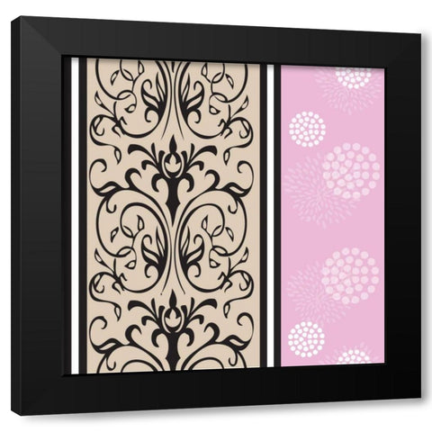 Tea Time IV Black Modern Wood Framed Art Print with Double Matting by ND Art and Design