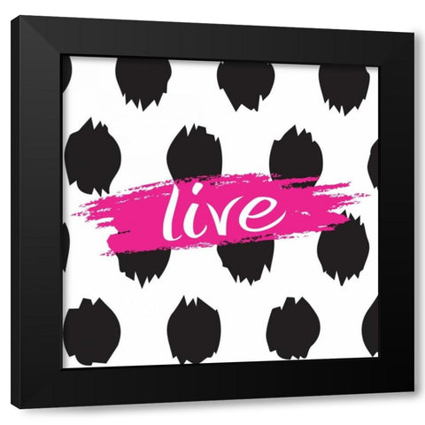 Trendy I Black Modern Wood Framed Art Print with Double Matting by ND Art and Design