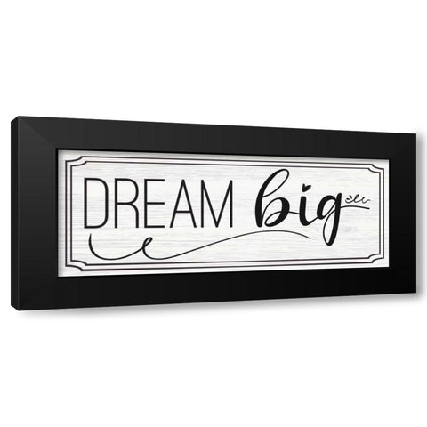 Words II Black Modern Wood Framed Art Print with Double Matting by ND Art and Design