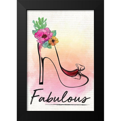 Fabulous Black Modern Wood Framed Art Print by ND Art