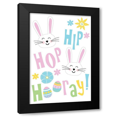 Hip Hop Black Modern Wood Framed Art Print with Double Matting by ND Art
