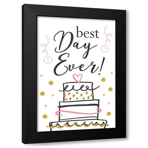 Wedding I  Black Modern Wood Framed Art Print with Double Matting by ND Art