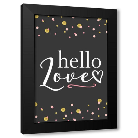 Wedding II Black Modern Wood Framed Art Print with Double Matting by ND Art