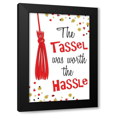 The Tassel Black Modern Wood Framed Art Print by ND Art