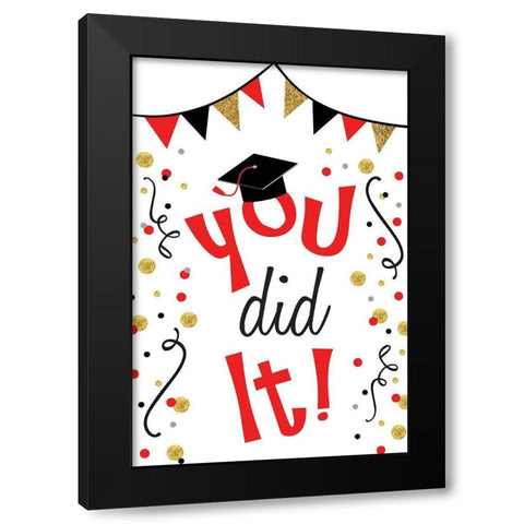 You Dit It Black Modern Wood Framed Art Print with Double Matting by ND Art