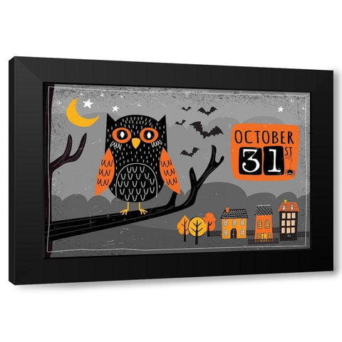 October 31st Black Modern Wood Framed Art Print by ND Art
