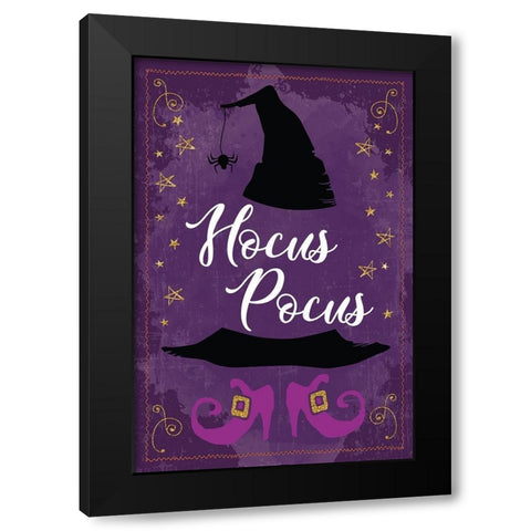 Spellbound II Black Modern Wood Framed Art Print with Double Matting by ND Art