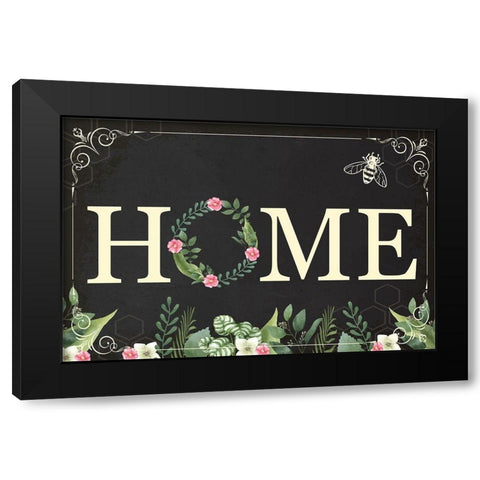 Home Black Modern Wood Framed Art Print with Double Matting by ND Art