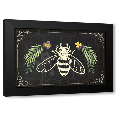 Botany Art IV Black Modern Wood Framed Art Print with Double Matting by ND Art