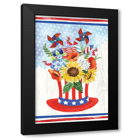 America III Black Modern Wood Framed Art Print by ND Art