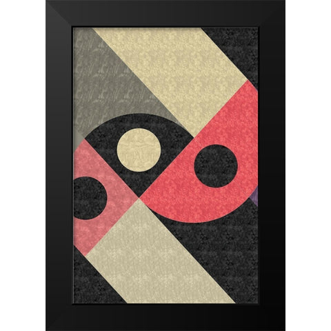 Mod Abstract Black Modern Wood Framed Art Print by ND Art