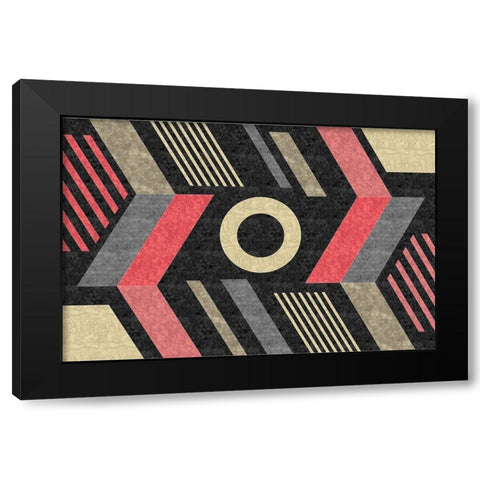 Mod Abstract II Black Modern Wood Framed Art Print by ND Art