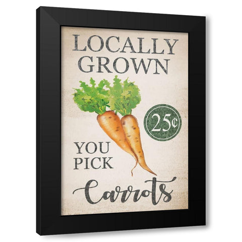 Easter Garden III Black Modern Wood Framed Art Print with Double Matting by ND Art