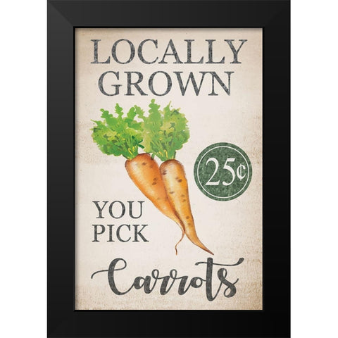 Easter Garden III Black Modern Wood Framed Art Print by ND Art