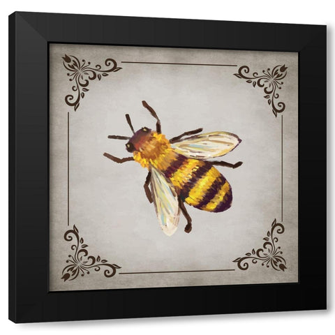 Bee and Willow III Black Modern Wood Framed Art Print with Double Matting by ND Art