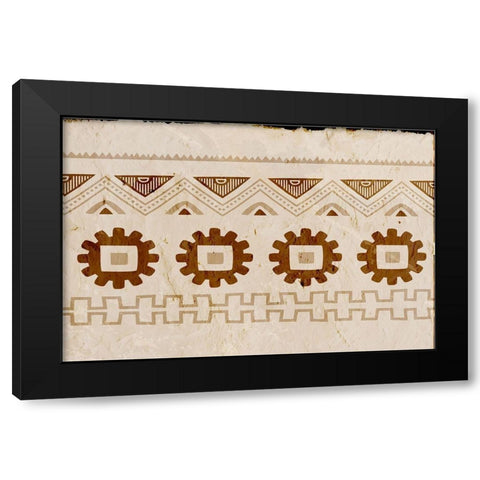 Cultural Caravan III Black Modern Wood Framed Art Print by ND Art