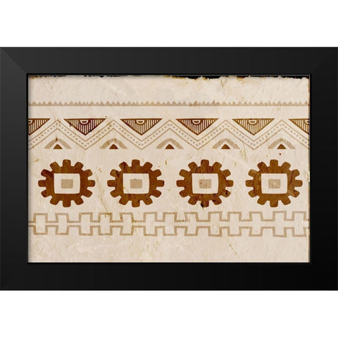 Cultural Caravan III Black Modern Wood Framed Art Print by ND Art