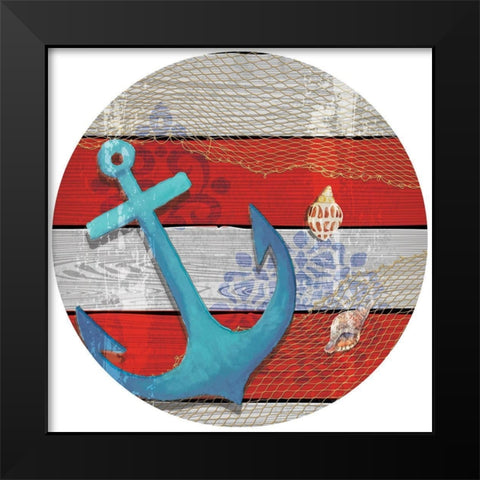 New England Plate IV Black Modern Wood Framed Art Print by ND Art