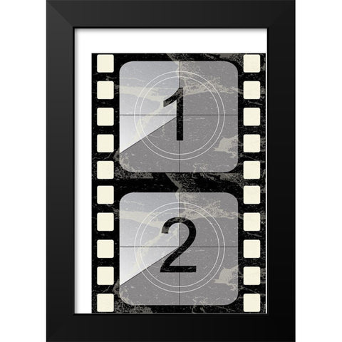 Movie I Black Modern Wood Framed Art Print by ND Art