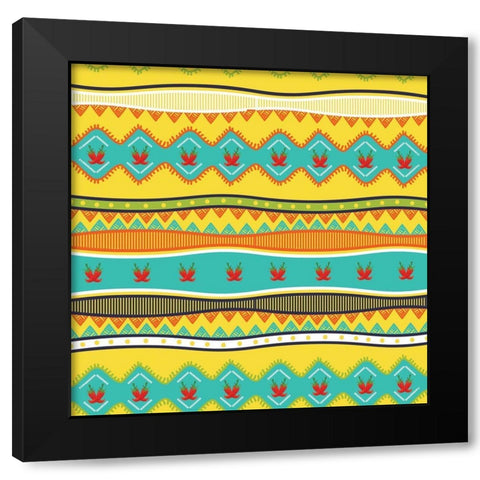 Southwest Chili IV Black Modern Wood Framed Art Print with Double Matting by ND Art