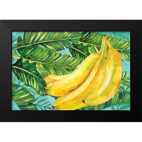 Bananas I Black Modern Wood Framed Art Print by ND Art