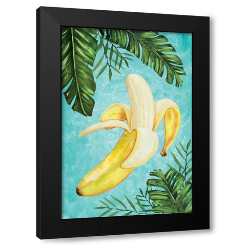 Bananas III Black Modern Wood Framed Art Print by ND Art