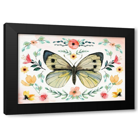 Insects III Black Modern Wood Framed Art Print with Double Matting by ND Art