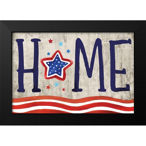 Home Black Modern Wood Framed Art Print by ND Art
