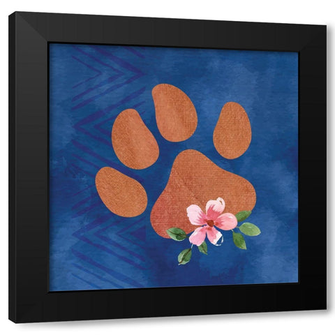 Brave Bear III Black Modern Wood Framed Art Print with Double Matting by ND Art