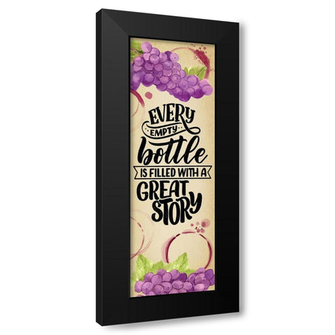 Great Story Black Modern Wood Framed Art Print with Double Matting by ND Art