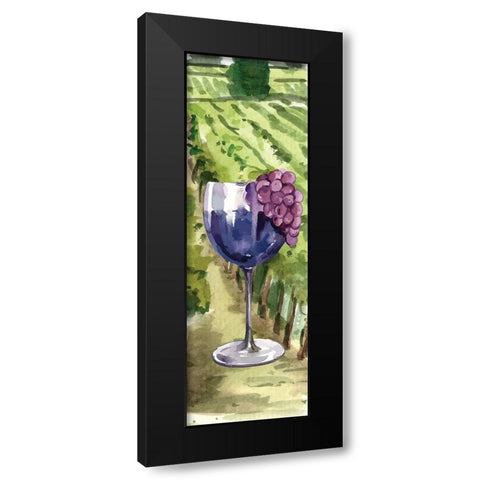 At the Vineyard II Black Modern Wood Framed Art Print with Double Matting by ND Art