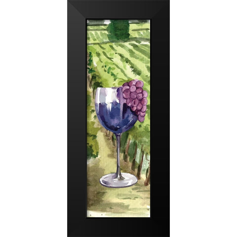 At the Vineyard II Black Modern Wood Framed Art Print by ND Art