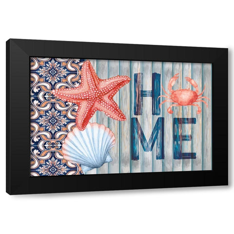 Home Black Modern Wood Framed Art Print by ND Art