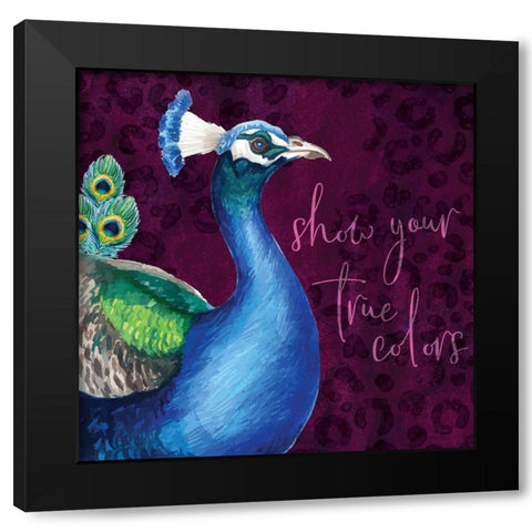 True Colors Black Modern Wood Framed Art Print with Double Matting by ND Art