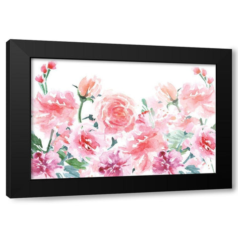 Blush Black Modern Wood Framed Art Print by ND Art