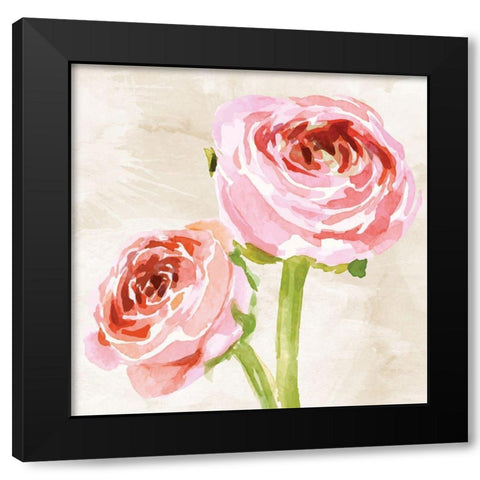 Bashful II Black Modern Wood Framed Art Print by ND Art