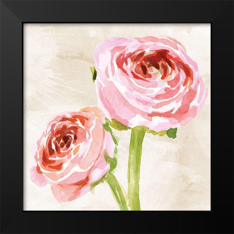 Bashful II Black Modern Wood Framed Art Print by ND Art