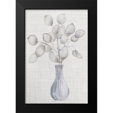 Gray Greenery Black Modern Wood Framed Art Print by ND Art